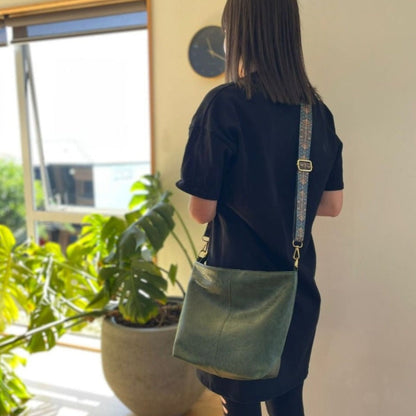 Ellie Vegan Tote Bag With Vibrant Strap