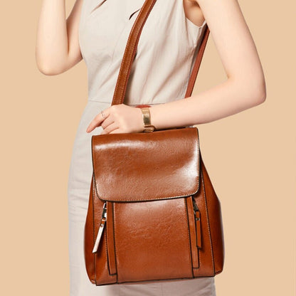 Leather Backpack Convertible Shoulder Bag