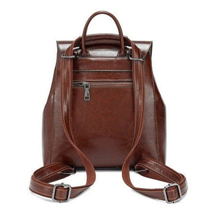 Leather Backpack Convertible Shoulder Bag